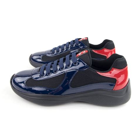 prada blue trainers|royal blue prada sneakers.